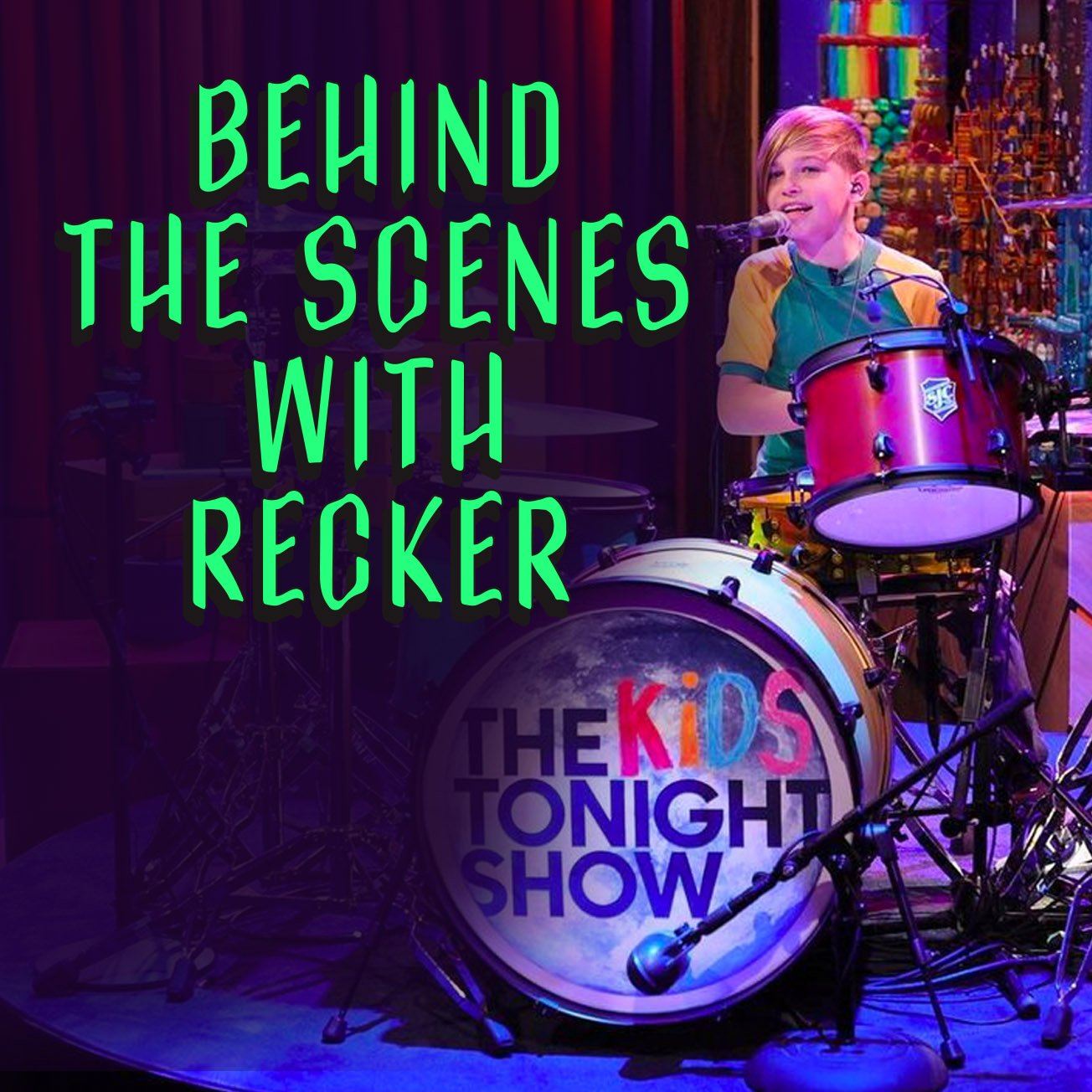 Behind the scenes with SJC Family Recker filming the Kids Tonight Show in NYC!