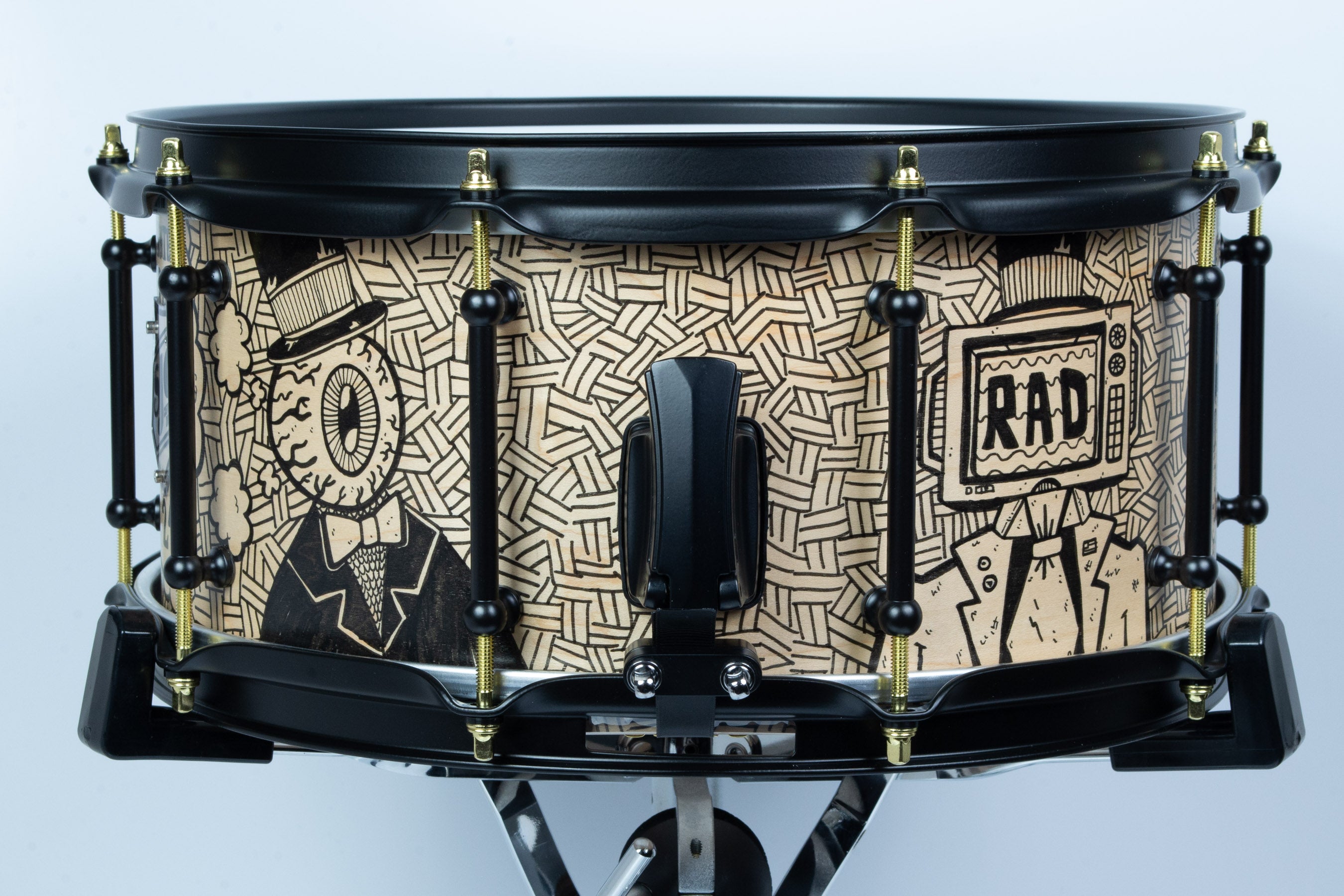 Builder's Choice - Hunter Freese Hand Painted 6.5x14 Snare