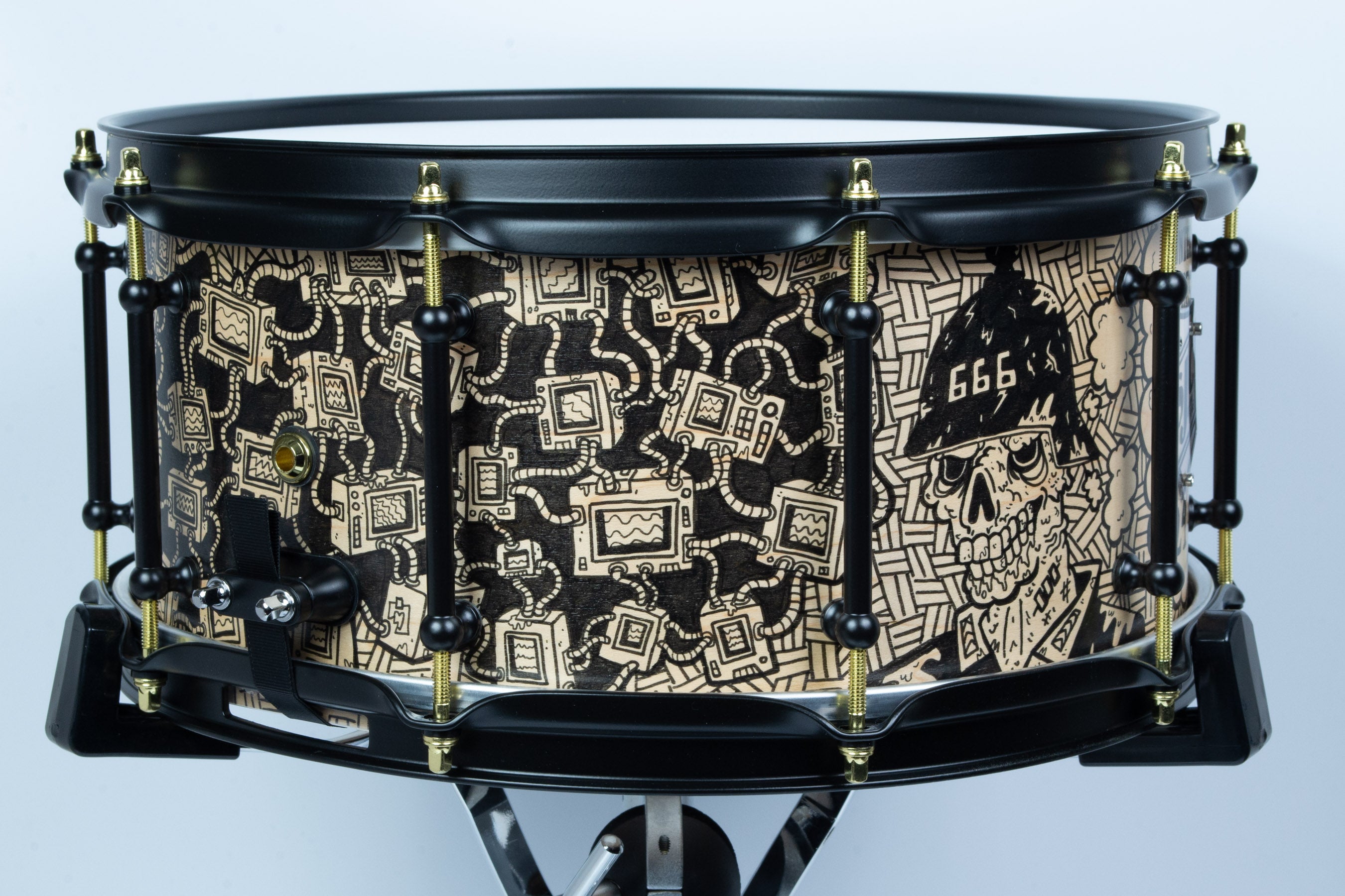 Builder's Choice - Hunter Freese Hand Painted 6.5x14 Snare