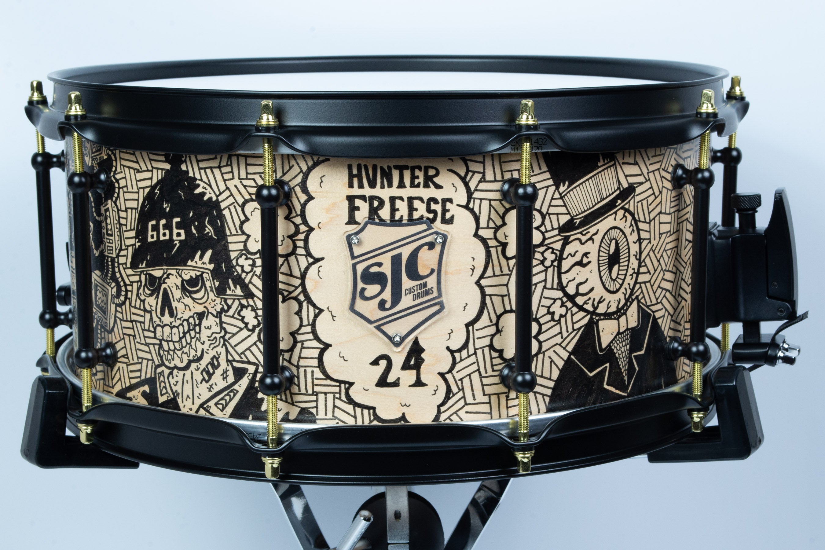 Builder's Choice - Hunter Freese Hand Painted 6.5x14 Snare