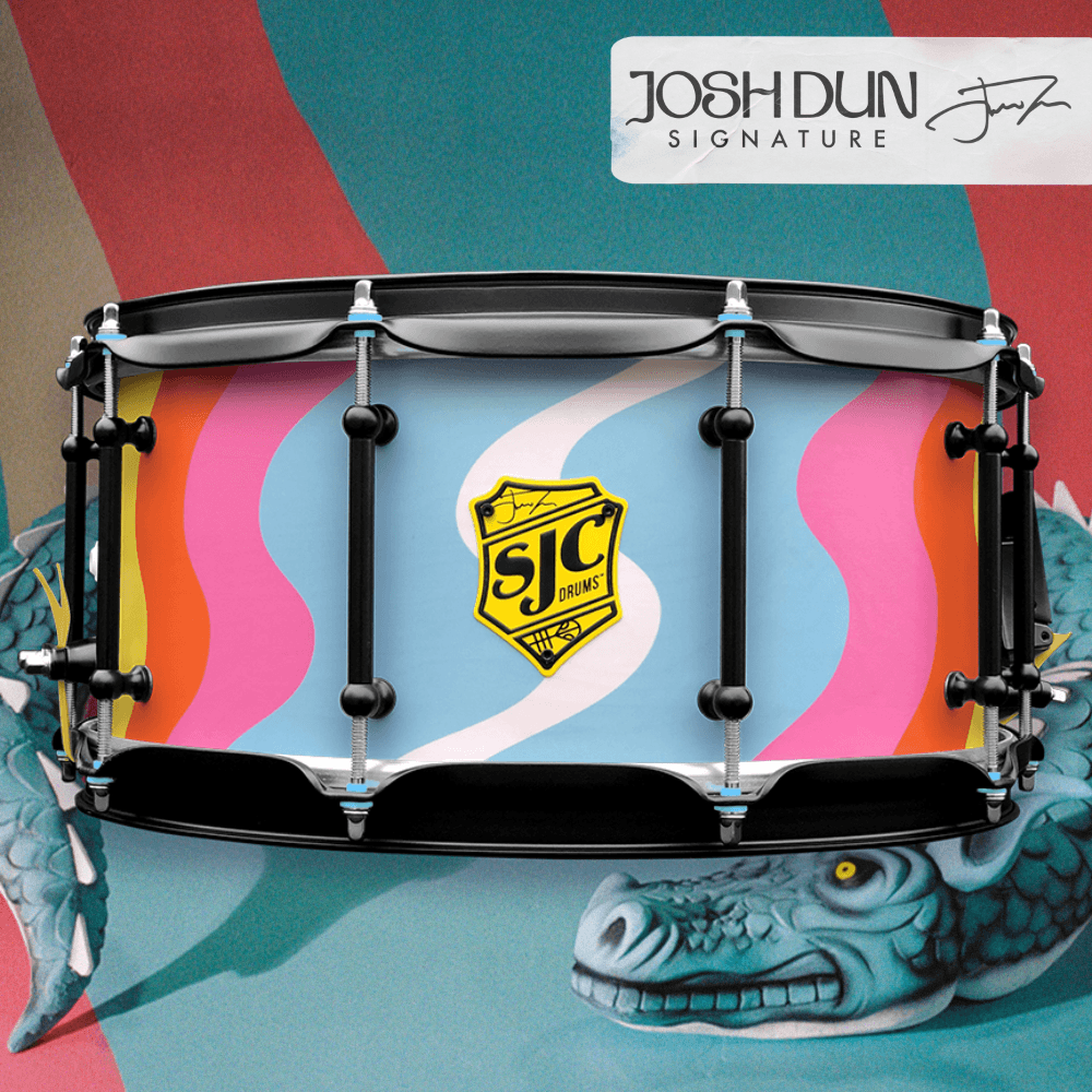 Josh Dun Scaled and Icy Snare Drum Design